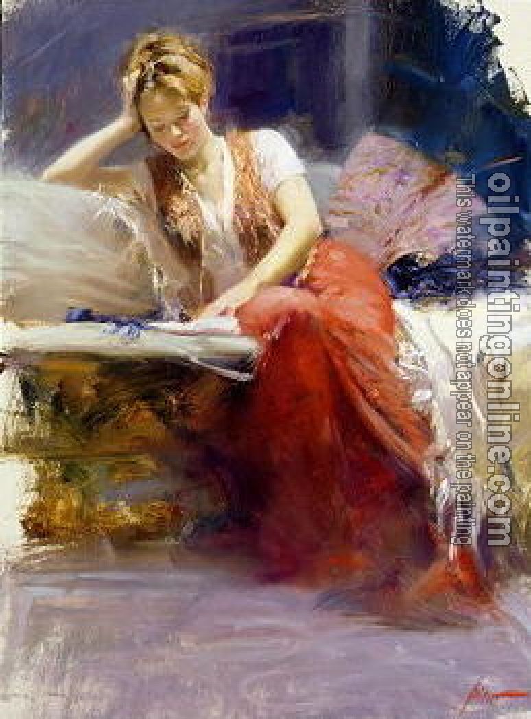 Pino Daeni - Impression oil painting.